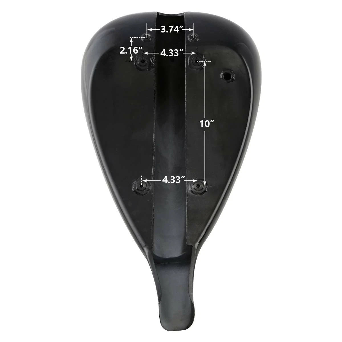 5" Extended Fuel Gas Tank for Harley Touring FL (Fit 4.7 Gallon)