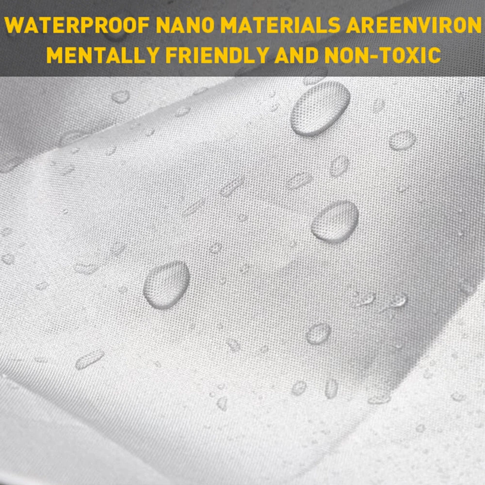 Set of 4 Silver Waterproof Tire Covers for RV Trailer Camper