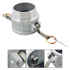 2X Aluminum Cam and Groove Hose Fitting for Global Type B