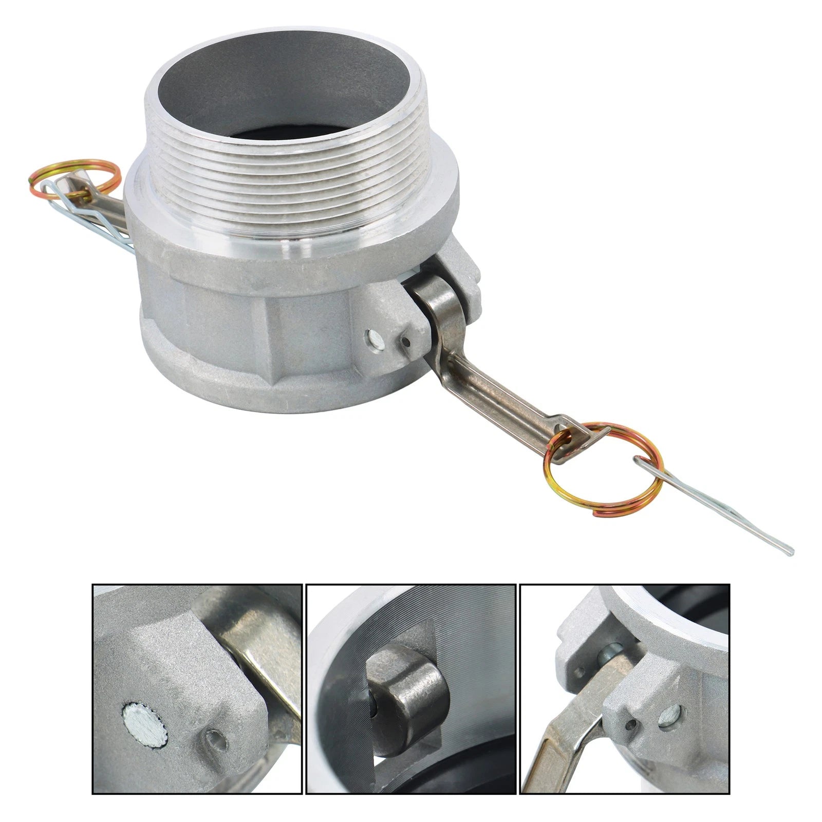 2X Aluminum Cam and Groove Hose Fitting for Global Type B