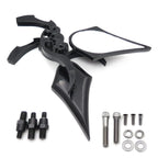 Black Billet Skull Blade Mirror for Harley Electra Glide (2000–2023)
