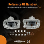 2x Front Brake Calipers for Toyota RAV4/Matrix/Vibe (2001-2012)