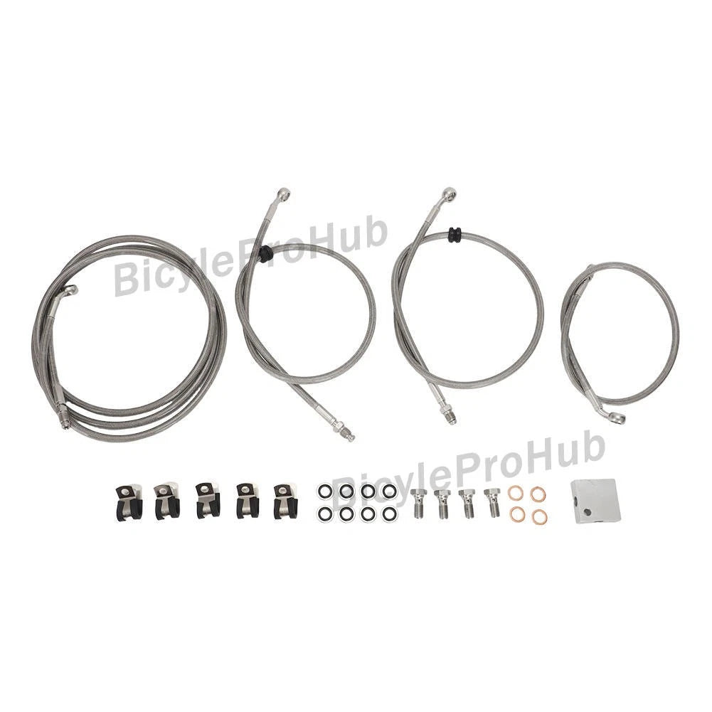 Front Braided Brake Hose Line Kit for Arctic Cat Thundercat 1000 (2008–2010)