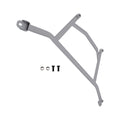 Silver Front Lower H-Brace Bracket for Ford Mustang L4 2.3T & V8 5.0L 2015-2023
