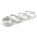 4 x Silver Air Conditioner Knob Ring Covers for Jeep Wrangler JL (2018-2020)