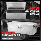 Recessed Side Handle Aluminum Tool Box for Universal Use (77cm x 33cm x 26cm)