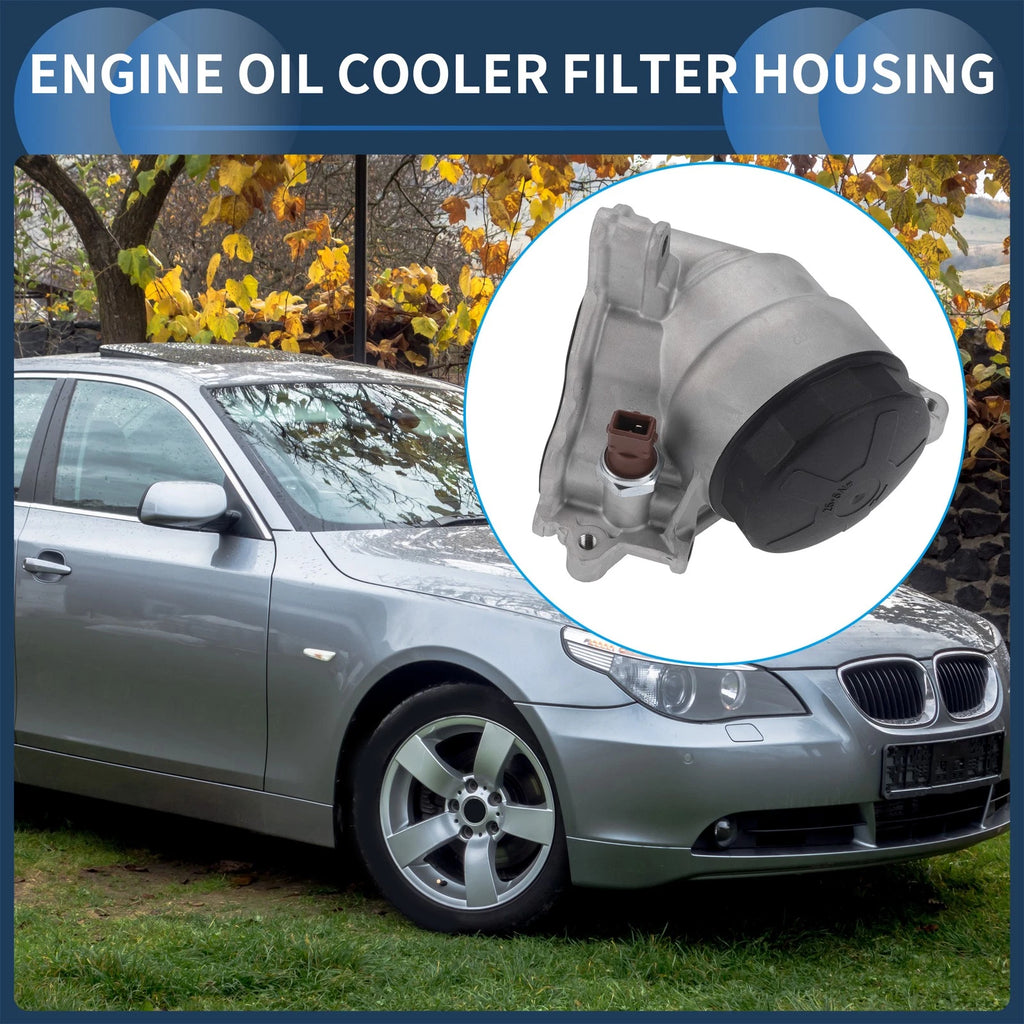 Engine Oil Filter Base Housing Assembly with Sensors No. 11428637812 for BMW 128i (2008–2013)