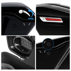 4" Extended Hard Saddlebag Speaker Lids for Harley Electra Road Glide (1993–2013)