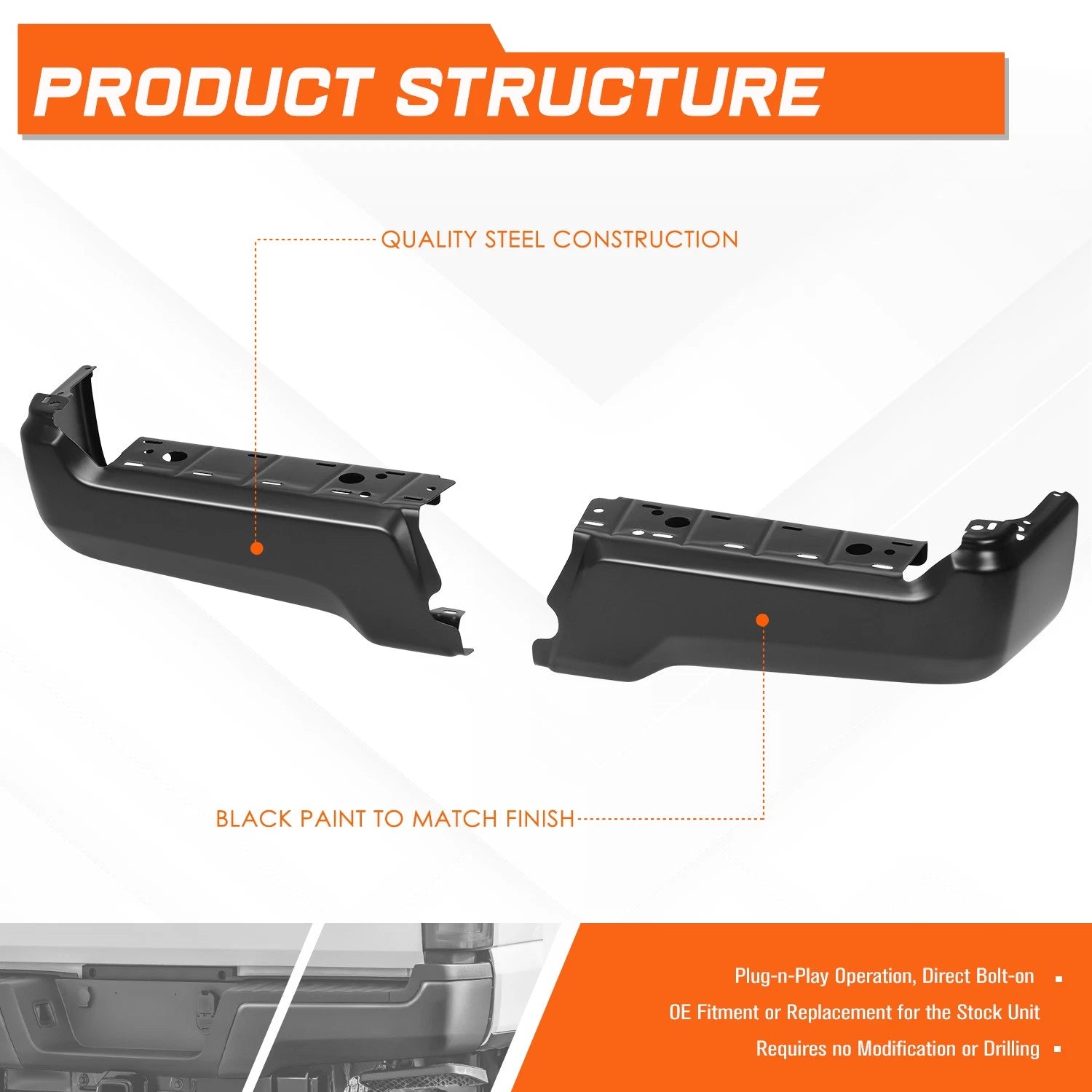 Front Right Bumper Cover Retainer for Toyota Highlander (2020–2023)