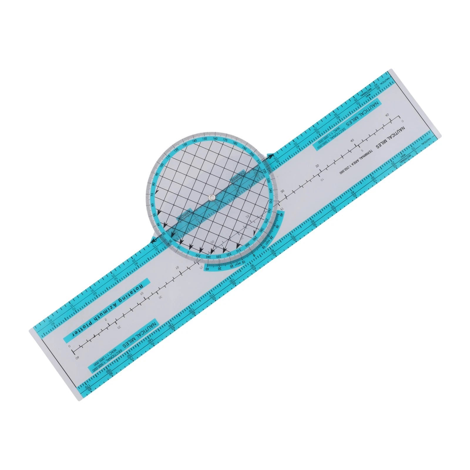 All in Aviation Plotter with Slide Rule for Pre Flight Planning