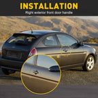 Front Passenger Right Side Outer Door Handle for Hyundai Accent (2006–2011)