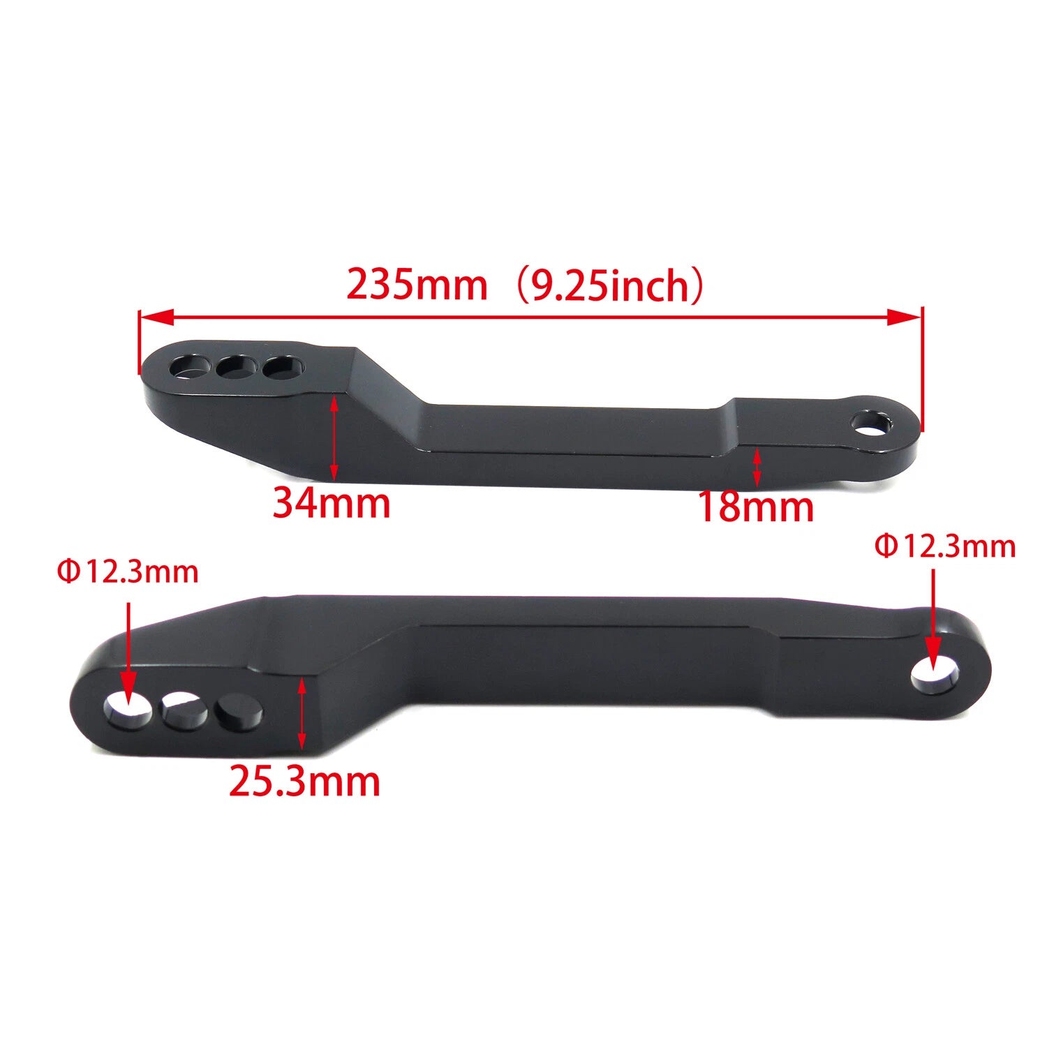 CNC Lowering Links for Kawasaki ZX14R (2006–2012) Gloss Black