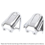 Rear Axle Cover Caps for Harley Softail (2008-2017) Black/Chrome