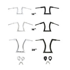 2" Hanger Handlebar Risers for Harley Sportster Softail Dyna (14" 16" 20")