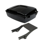 Chopped Trunk Black Latch + Mount Rack for Harley Touring (1997–2008)