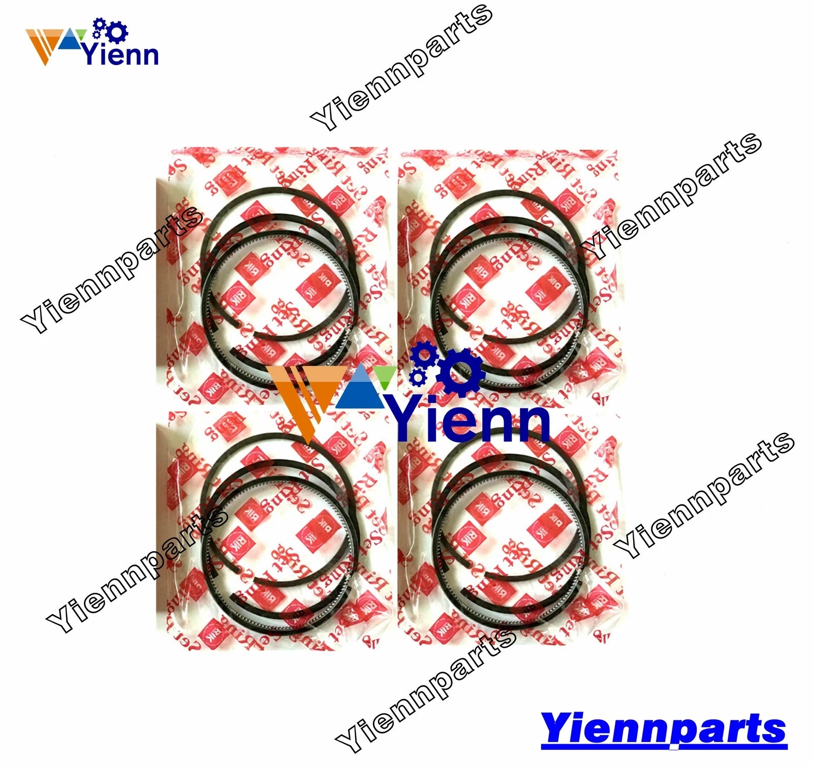 Piston Ring Set for Kubota Engine Loader Excavator Tractor (V1502) 15221-21050