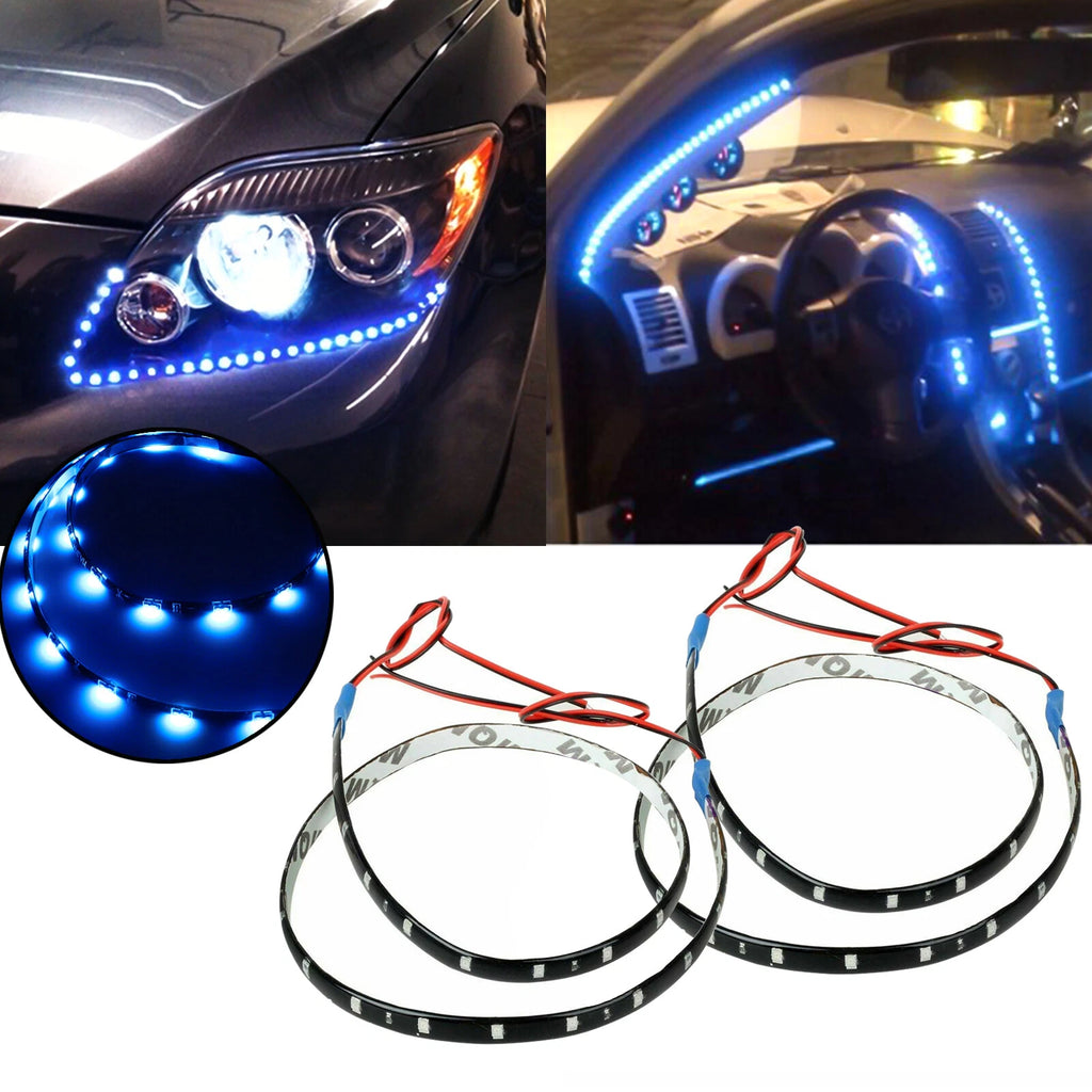 Side Shine Glow Headlight Strip Lights for All Cars (2025–2025)
