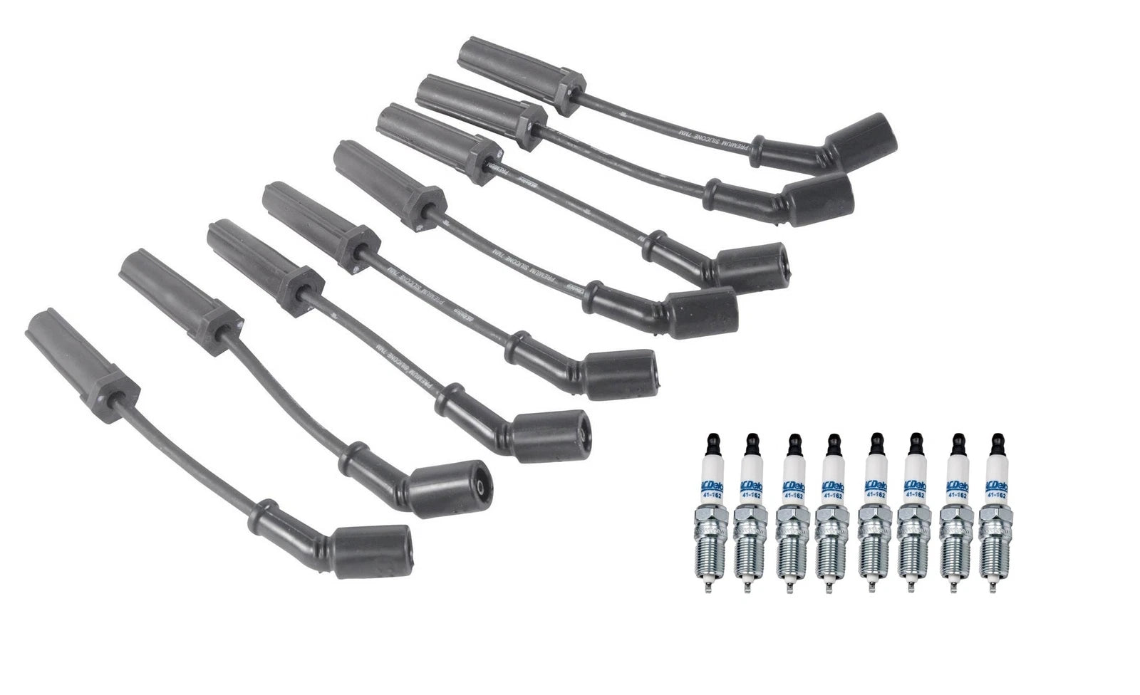Ignition Wire Set & ACDelco .040" Iridium Spark Plugs Kit for Chevy V8