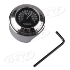 7/8" Motorcycle Handlebar Clock Thermometer Chrome Mount for UK Models