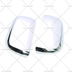 Set of 2 Chrome Side Door Rearview Mirror Cover Trim for Pajero V80 (2007–2021)