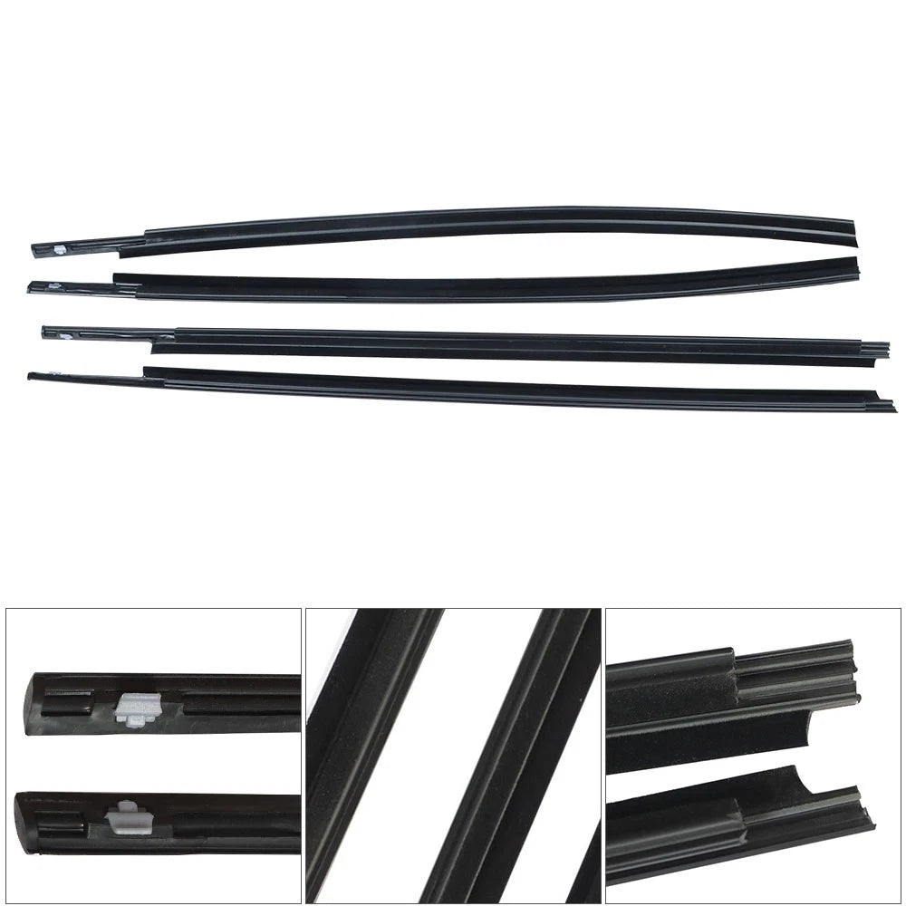 Set of 4 Door Belt Moulding Weatherstrip for Tundra (2007–2018)