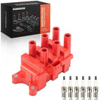 Set of 6 Ignition Coils & Iridium Spark Plugs for Ford Taurus (2001–2006)