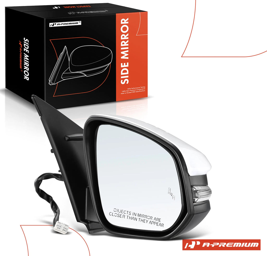 Passenger Power Mirror Manual Fold & Signal for Toyota RAV4 (2013-2014)