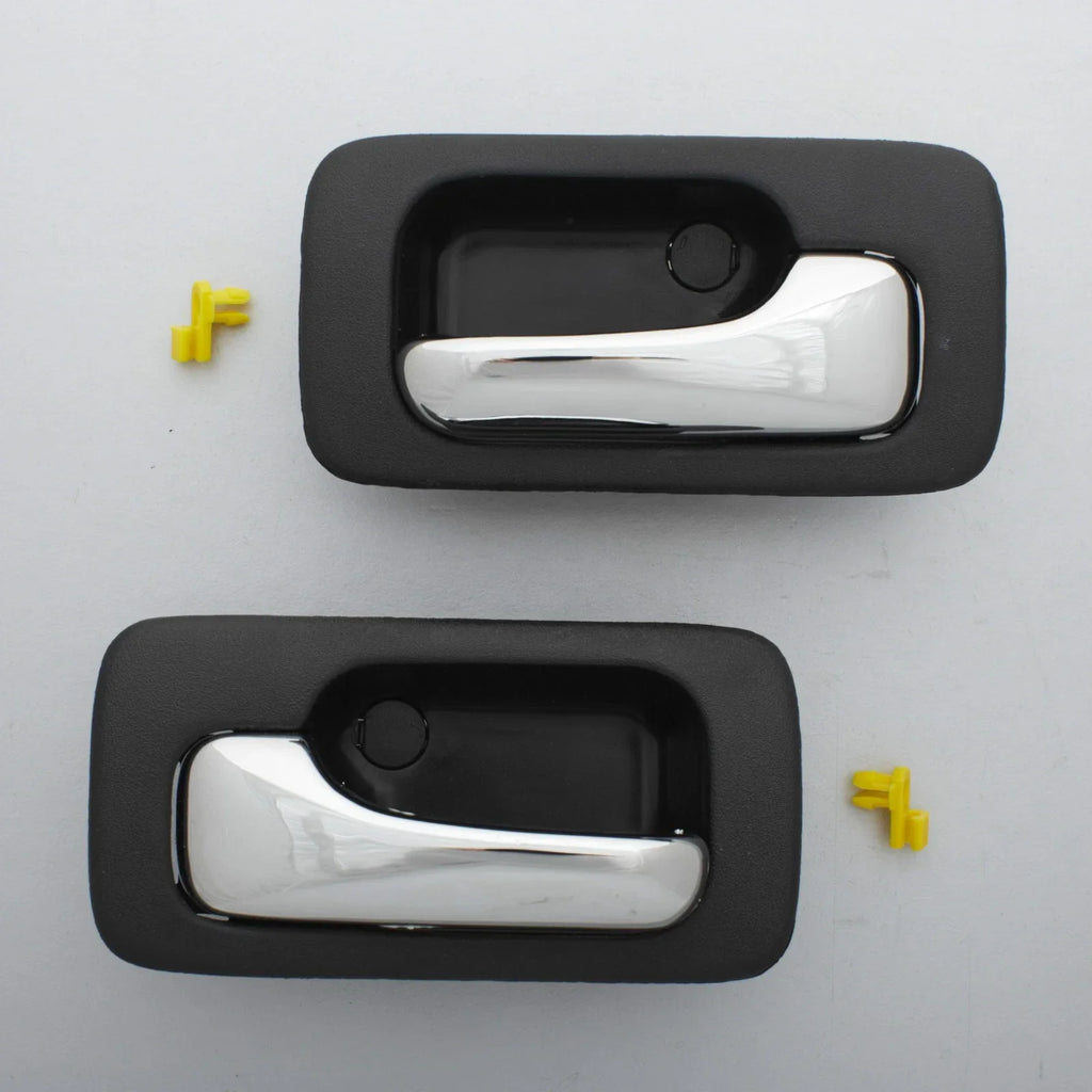 Inner Door Handle Set for 1990-1993 Honda Accord - Black Chrome (2 x)