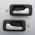 Inner Door Handle Set for 1990-1993 Honda Accord - Black Chrome (2 x)