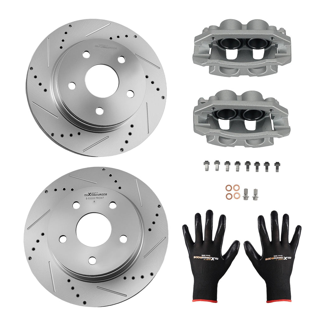Front Brake Rotors and Calipers for Dodge Ram 1500 (2009-2018)
