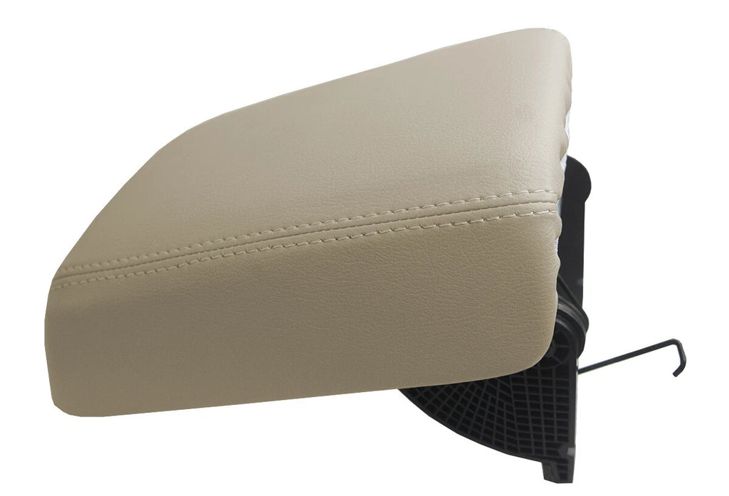 Leather Console Lid Pull Over Cover for Chevrolet Malibu (2013–2015) Beige