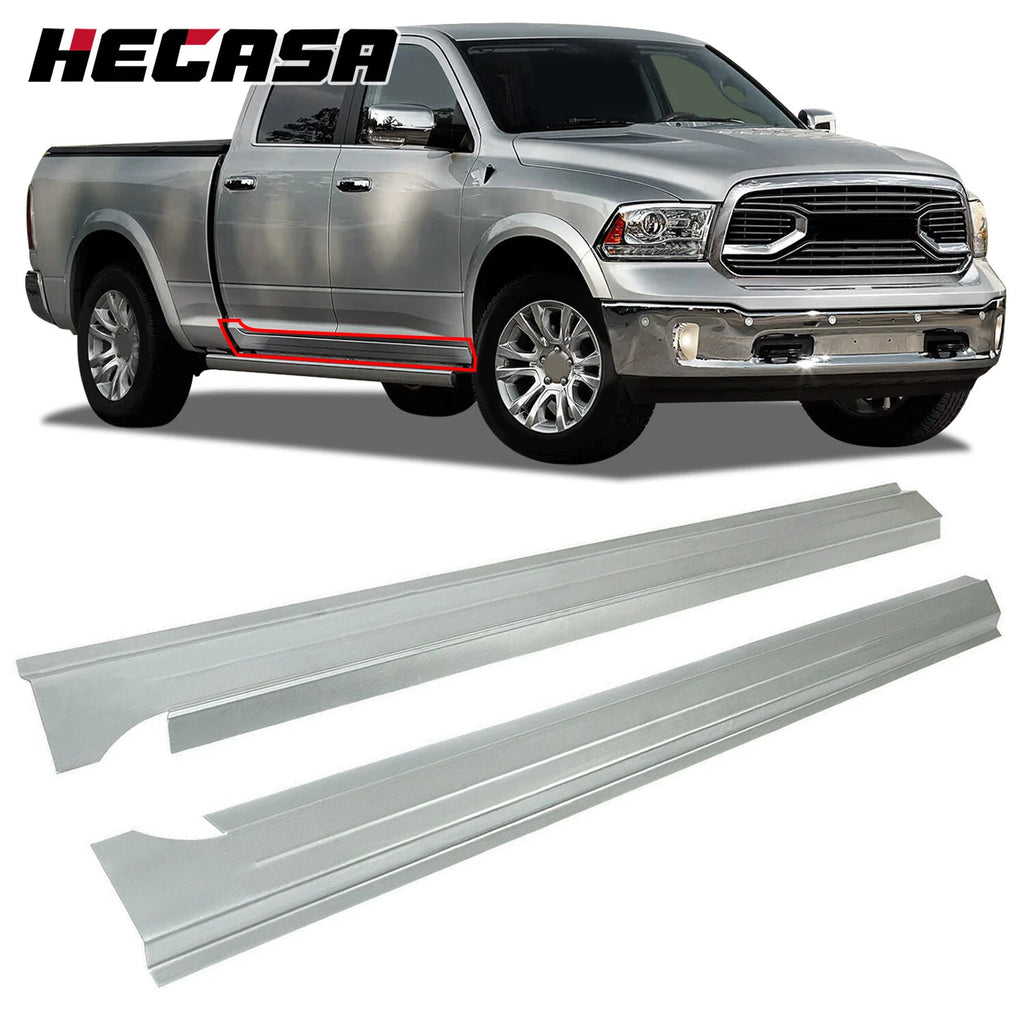 Slip-on Rocker Panels Pair for Dodge Ram 1500 2500 3500 (2009–2018)