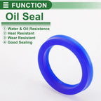 Set of 5 Oil Seal Ring 35x45x7mm for Rotary Shaft (Universal)