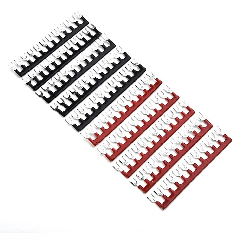 Set of 2 Power Distribution Bus Bar Terminal Blocks 100A 660V