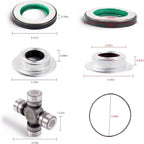 Front Axle Seal & Greaseable U Joint Kit for Ford F250 F350 Super Duty (2005–2014)