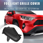 Set of 2 Fog Light Grille Covers for Toyota RAV4 (521280R150, 521270R150)