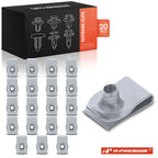20Pcs Zinc High Mount Lamp Nut for Ford Lincoln 