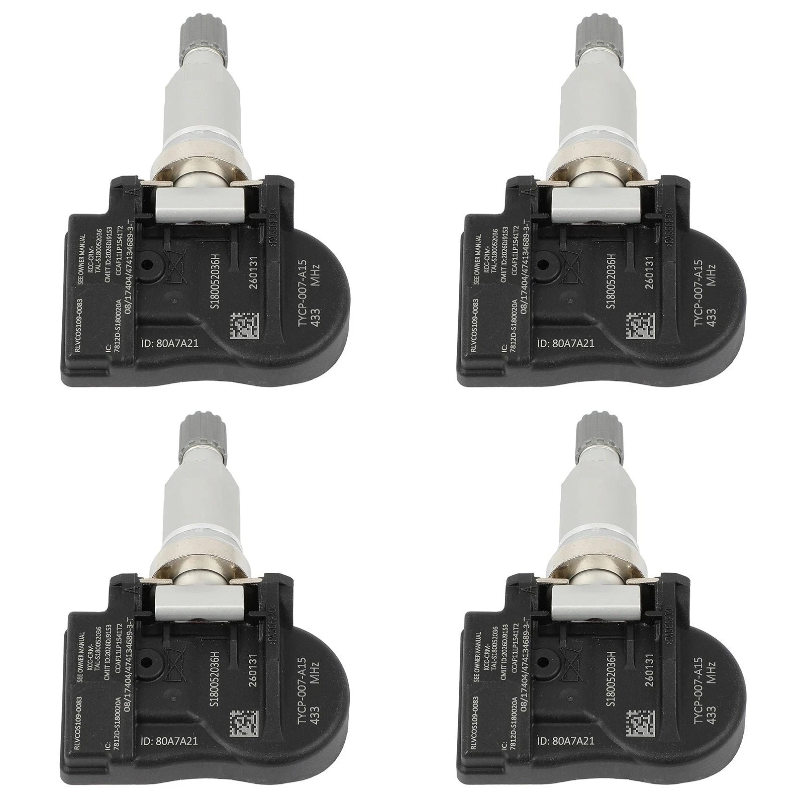 Set of 4 TPMS Tire Pressure Sensors for Infiniti Nissan Altima (2014–2020) 407003JA0A