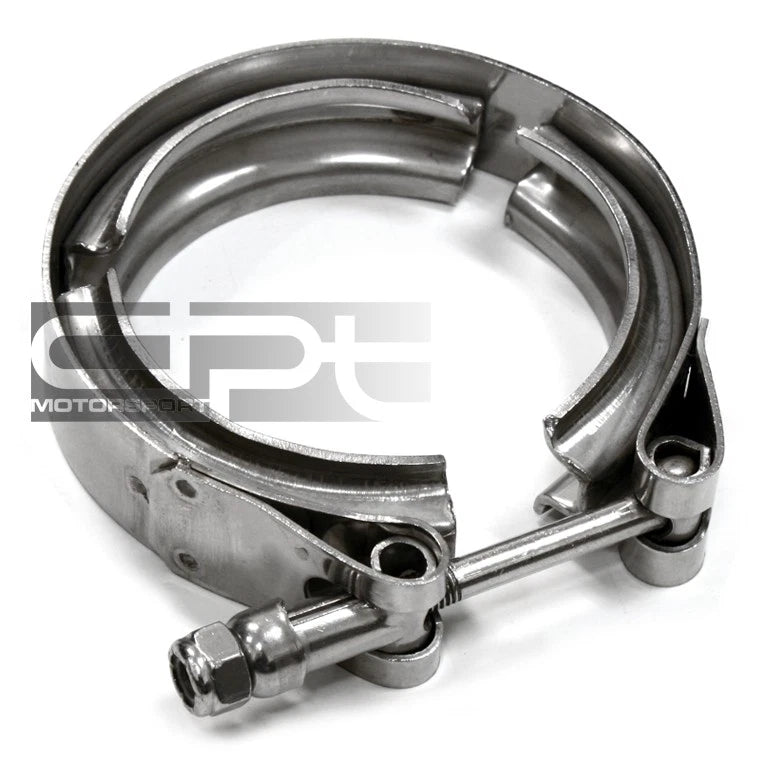 4" Stainless V-Band Bolt Clamp for Turbo Flange Downpipe Wastegate Exhaust Pipe