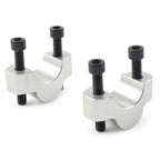 Silver Handlebar Risers Clamp Adapter for Yamaha Tenere 700 (2019-2023)