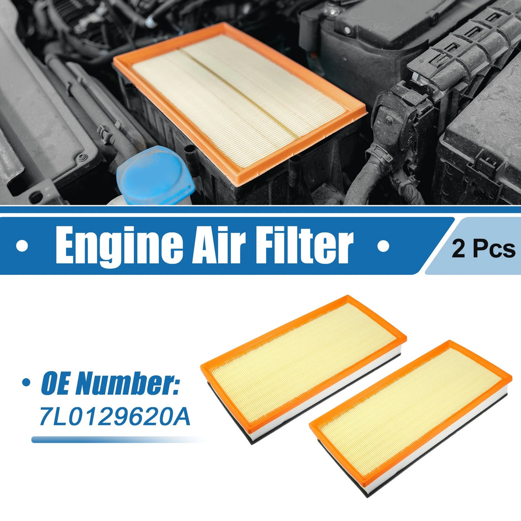 2X Engine Air Filter for Audi Q7 (2007–2015), VW Touareg, Porsche Cayenne