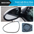 Left Passenger Side Mirror Glass with Back Plate for Holden Barina (2011)
