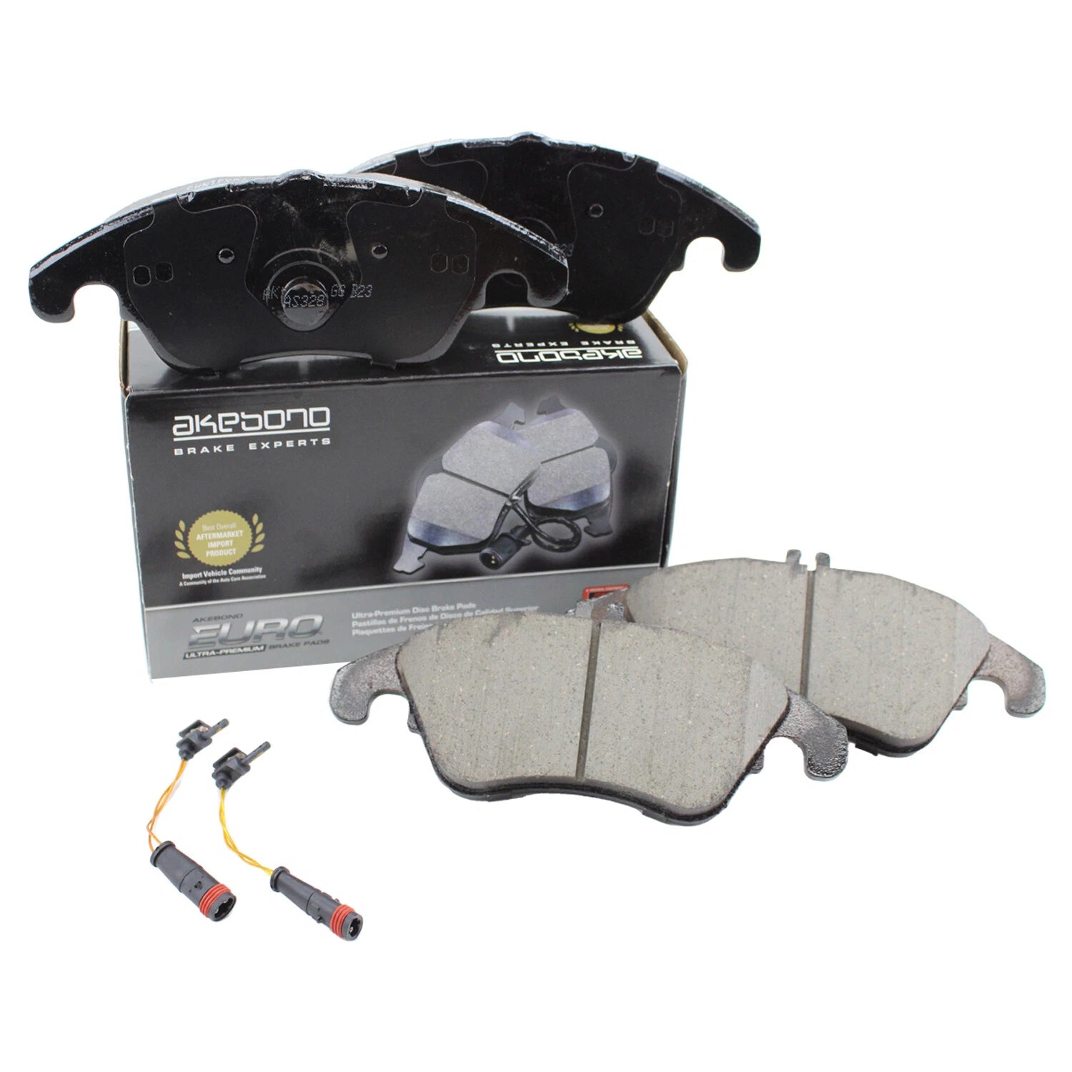 Set of 4 Akebono Euro Front Ceramic Brake Pads for MB W204 C218 W212 C207 R172