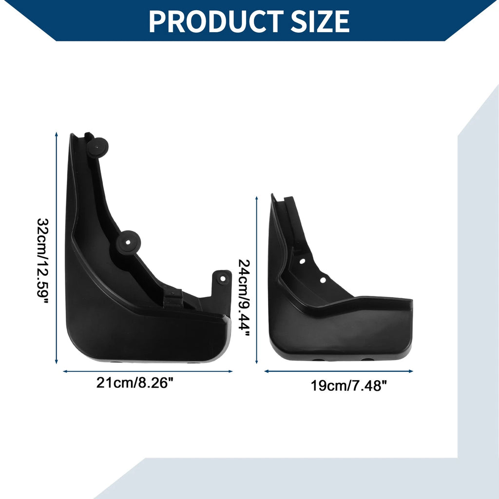 Set of 2 Mud Flaps Splash Guards for Mercedes-Benz E Class (2014–2015)