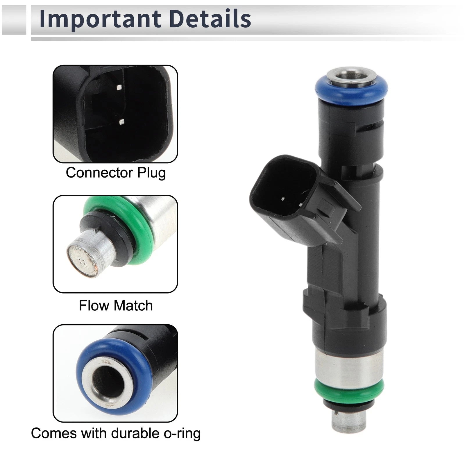 1Pc Fuel Injector No.0280158174 for Ford F150 5.4 (2009–2010)