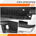 Rear Bumper Assembly for Ford Ranger (2019–2023) - Primered Black, Parking Sensor Holes