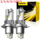 2X AUXITO H4 LED Headlight Bulbs for Hi-Lo Beam (6500K)