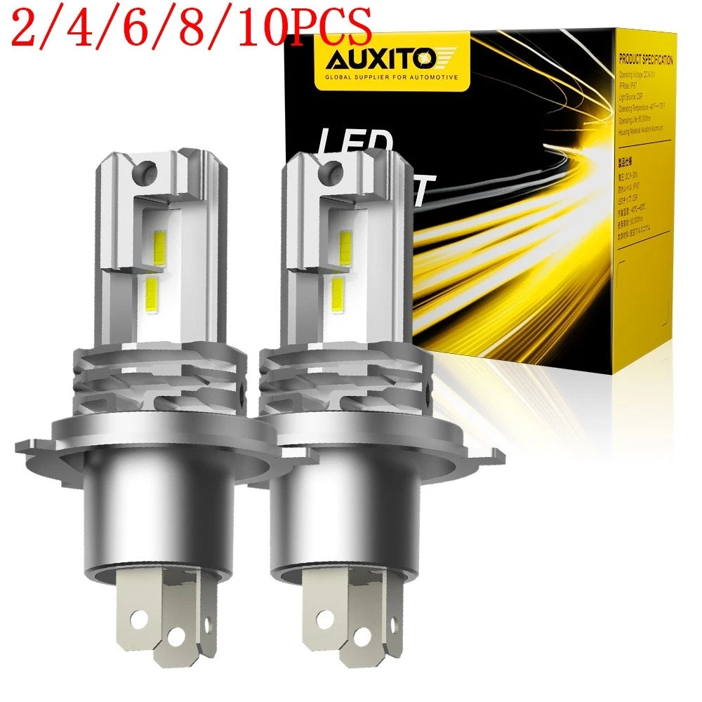 2X AUXITO H4 LED Headlight Bulbs for Hi-Lo Beam (6500K)