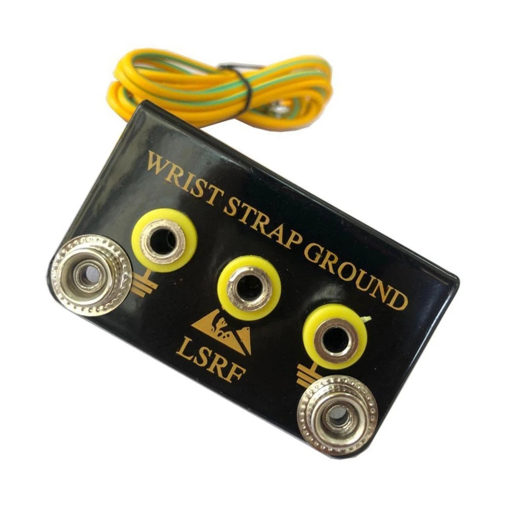 Grounding Base L-Shaped Multihole with Wristband Slots and Cover for