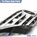 Set of 2 Front Bumper Grille & Chrome Trim for Lexus ES350 (2010-2012)